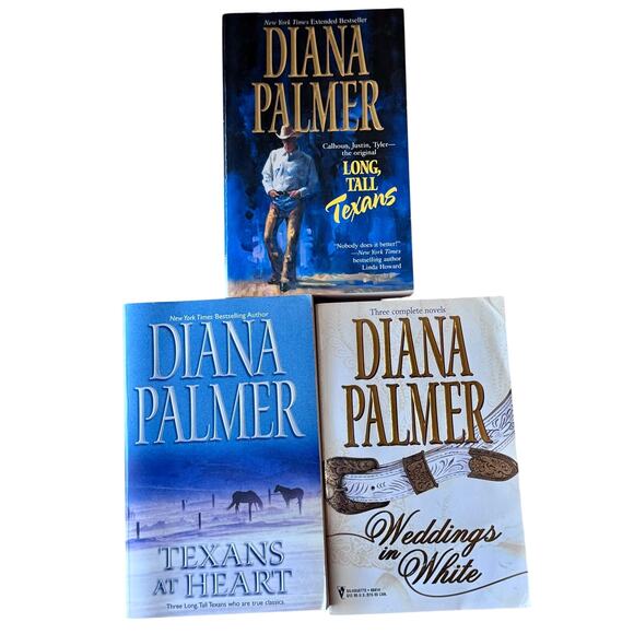 Diana Palmer Other - Diana Palmer Book Lot of 3 - Long, Tall Texans Anthologies - 9 Novels Total EUC
